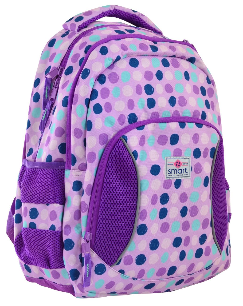 

Рюкзак шкільний SG-25 Violet spots Smart 10-13 років КВ0908