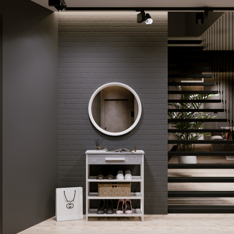 

Мебель в прихожую Fenster Модена 1 680 Белая ДСП Урбан