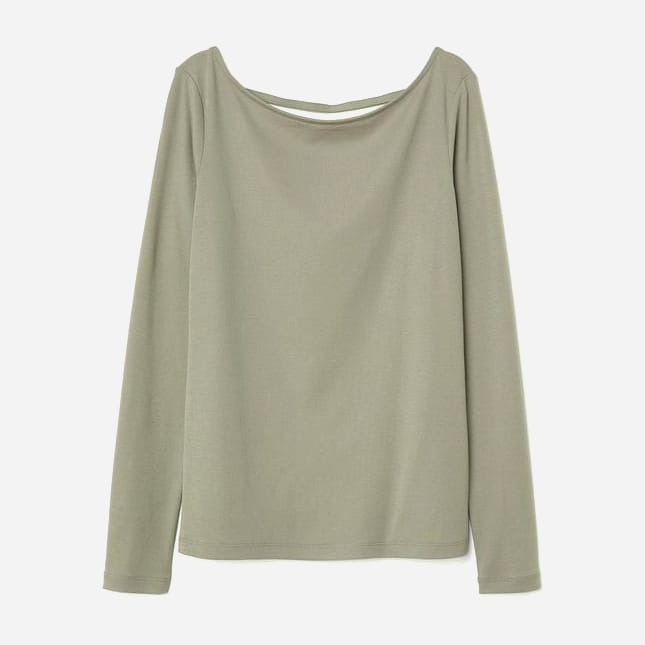 

Лонгслив H&M 060616543  Хаки, Лонгслив H&M 060616543 34 Хаки