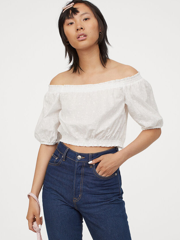 

Топ H& 060877715_white  Белый, Топ H&M 060877715_white M Белый