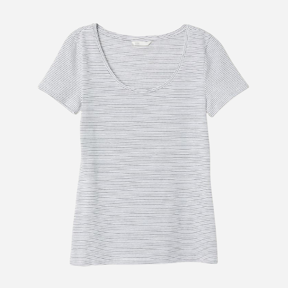 

Футболка H&M 060561445_stripped XL Белая с черным