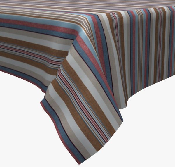 

Скатерть с тефлоновым покрытием MacroHorizon Полоска Радуга Голубой, Овал 140*170 см