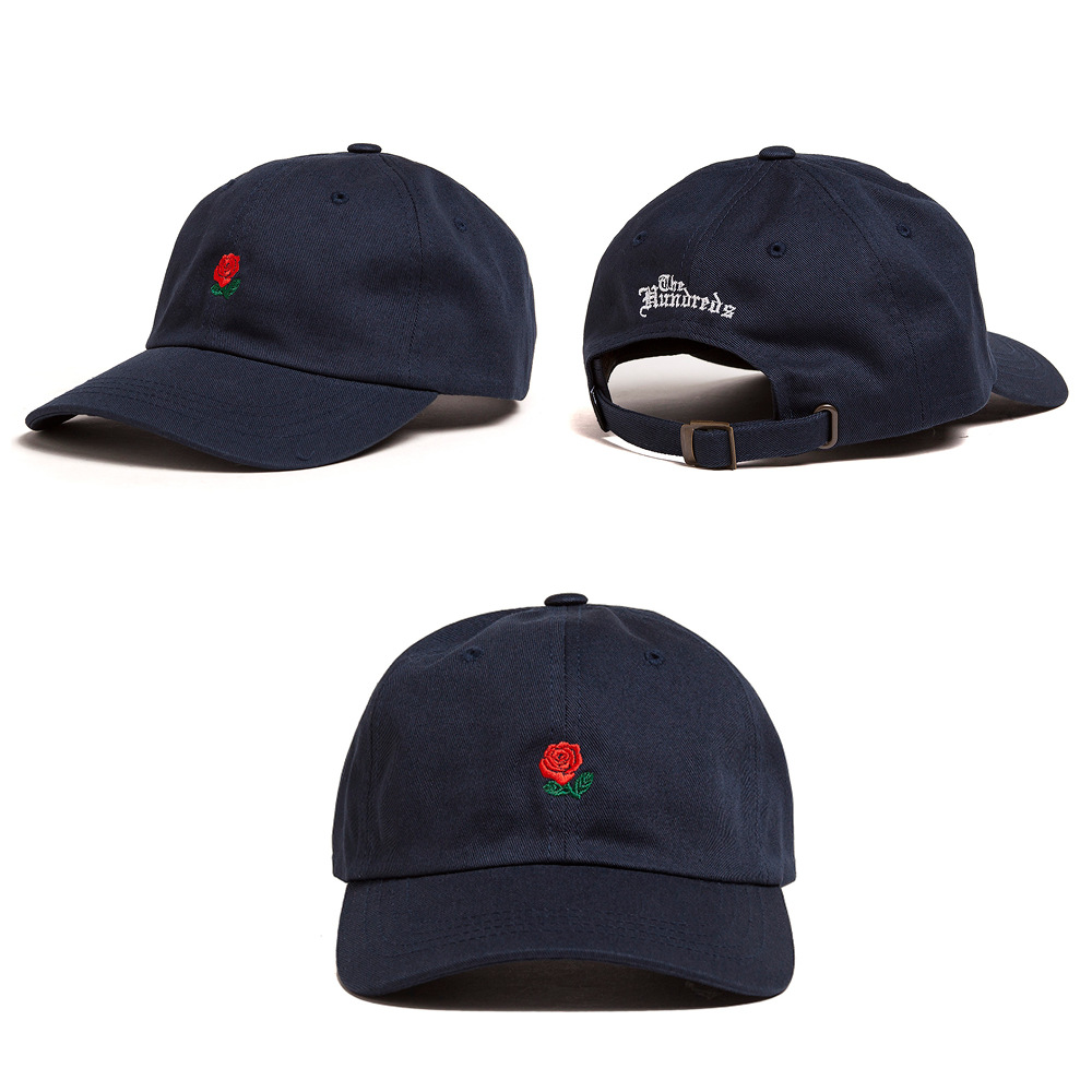 

Кепка Бейсболка Мужская Женская The Hundreds Rose с Розой Темно-Синяя