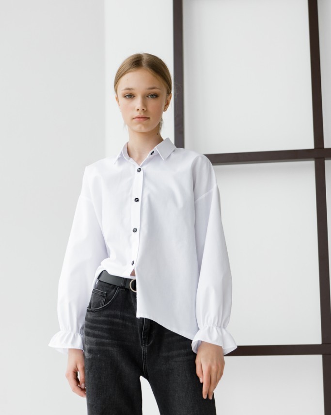 

Рубашка Tair kids 158 см. белая
