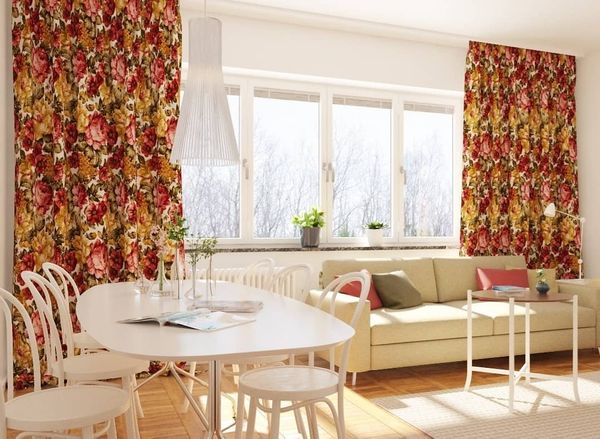 

Шторы с тефлоновой пропиткой Турция MacroHorizon Цветочный Кайф, 250*150 см (2 шт.)