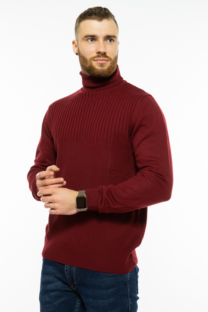 

Гольф теплый шерстяной Time of Style 700F1832 L-XL Вишневый