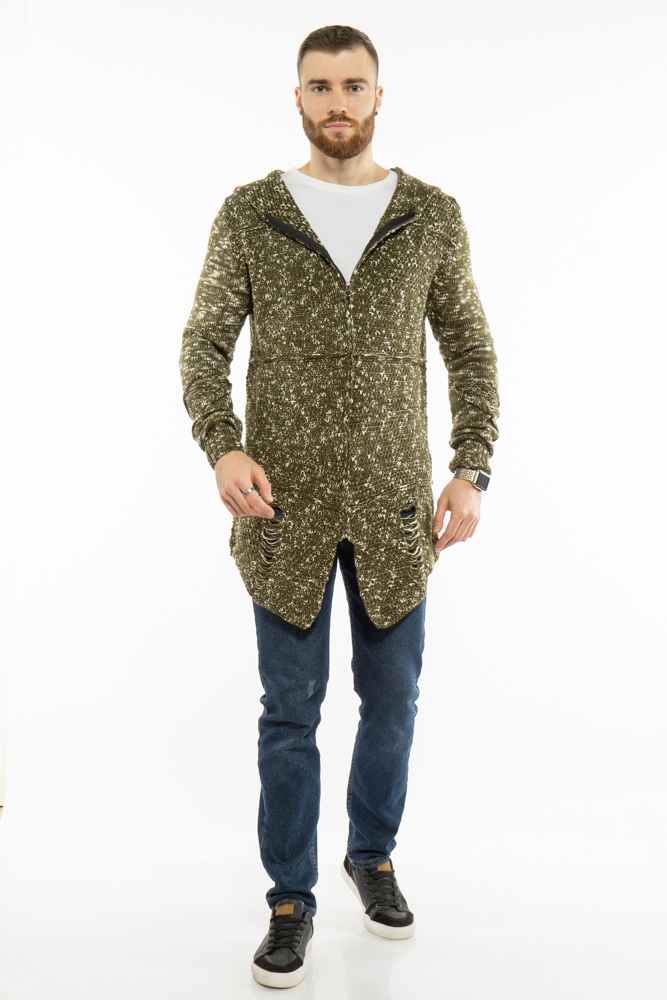 

Кардиган вязаный на молнии Time of Style 617F40541 XL Хаки
