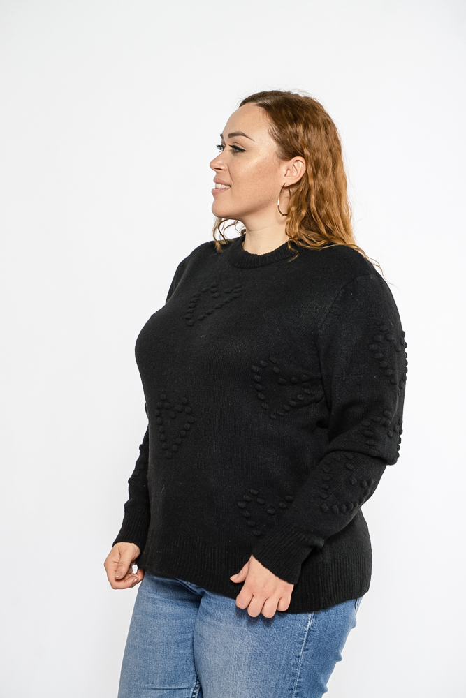 

Свитер женский oversize Time of Style 120PRZGR018 L-XL Черный