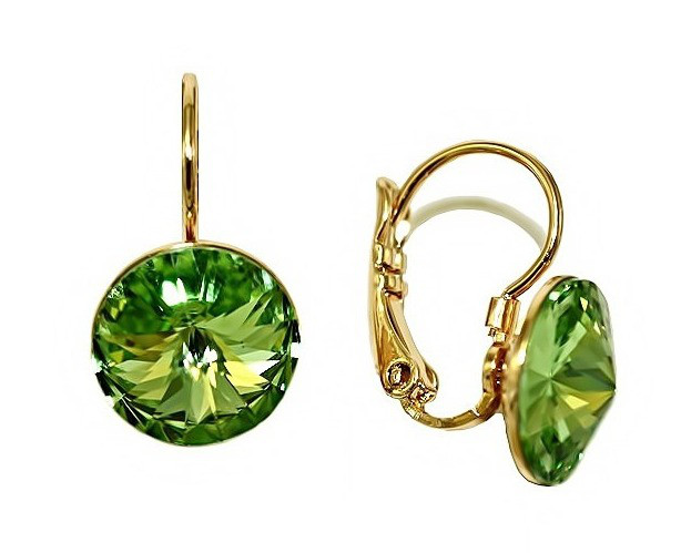 

Серьги Xuping с кристаллами Swarovski Позолота 18К 1,9 см. хсс-097