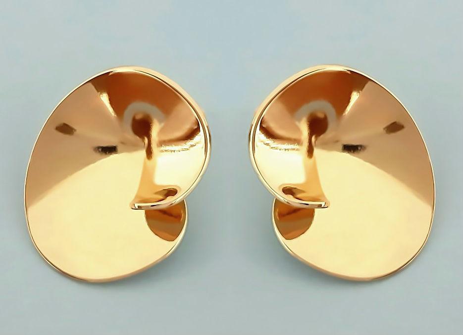 

Серьги гвоздики Xuping Медицинское золото Позолота 18К 2,8 см. хс-1570