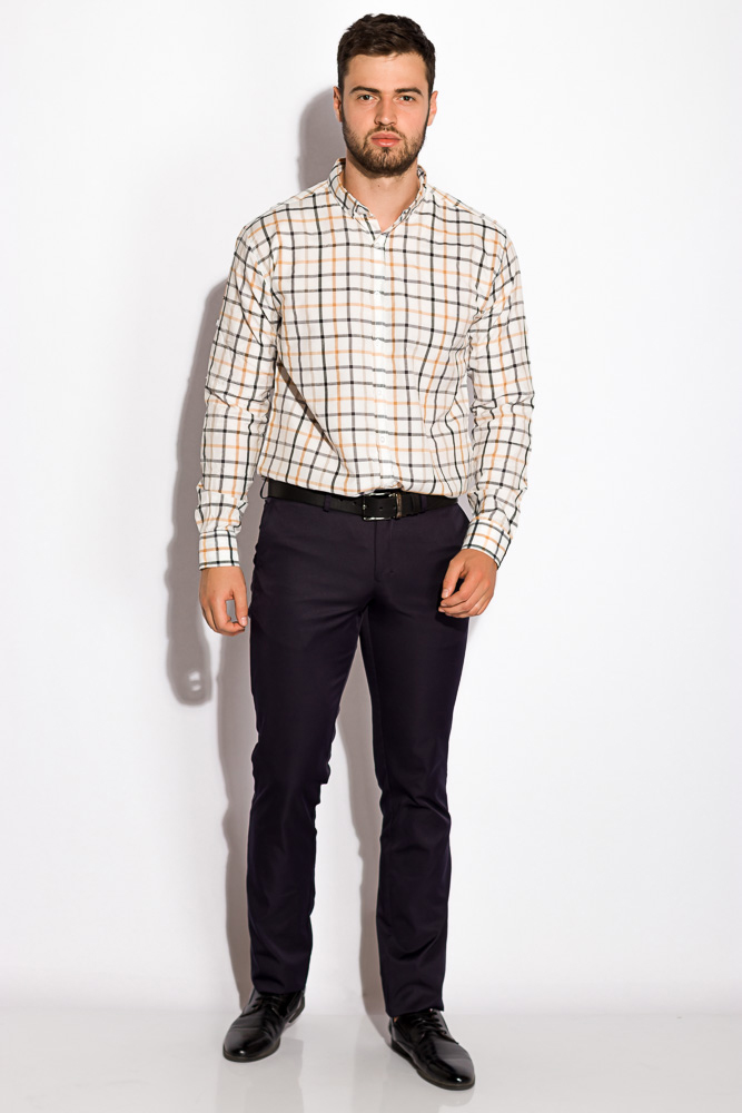 

Рубашка в клетку Time of Style 511F047 XXXL Серо-бежевый