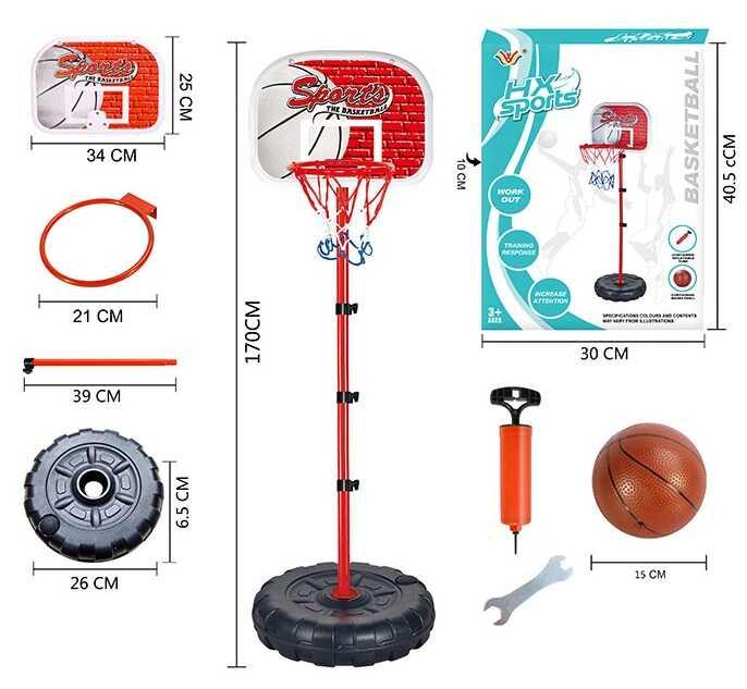 

Детский баскетбол Limo Toy высота стойки 170 см, в коробке 777-441