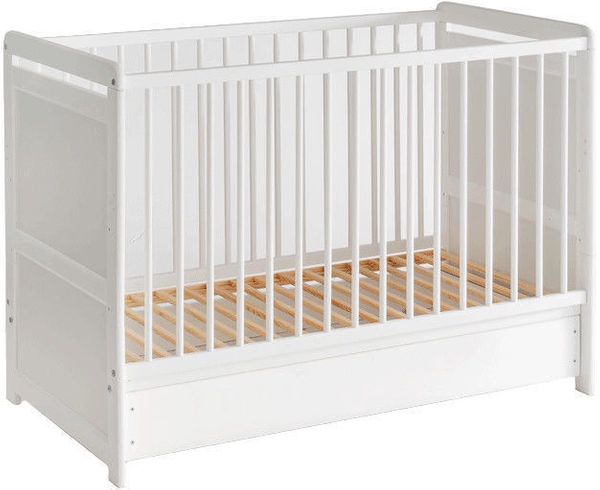 

Кровать детская ASM Tymek Plus z materacem 26 WW BTP+M Белый матовый