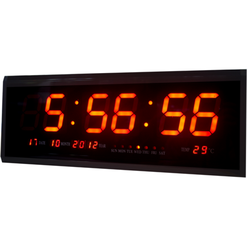 

Настенные электронные часы Elite EL-4819 RED LED с календарем и термометром