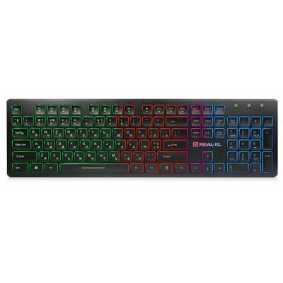 

Клавиатура REAL-EL 7070 Comfort Backlit, black. 42588