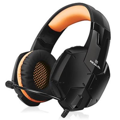 

Наушники REAL-EL GDX-7700 SURROUND 7.1 black-orange. 45543