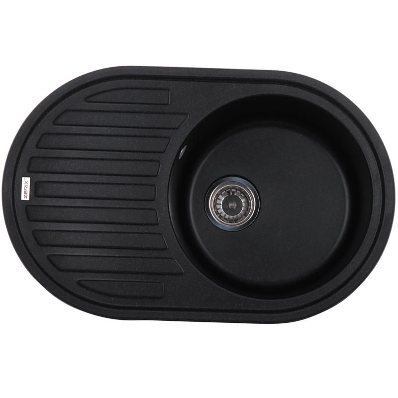 

Мойка кухонная ZERIX ZS-7750R-03 Черная (ZX4556)