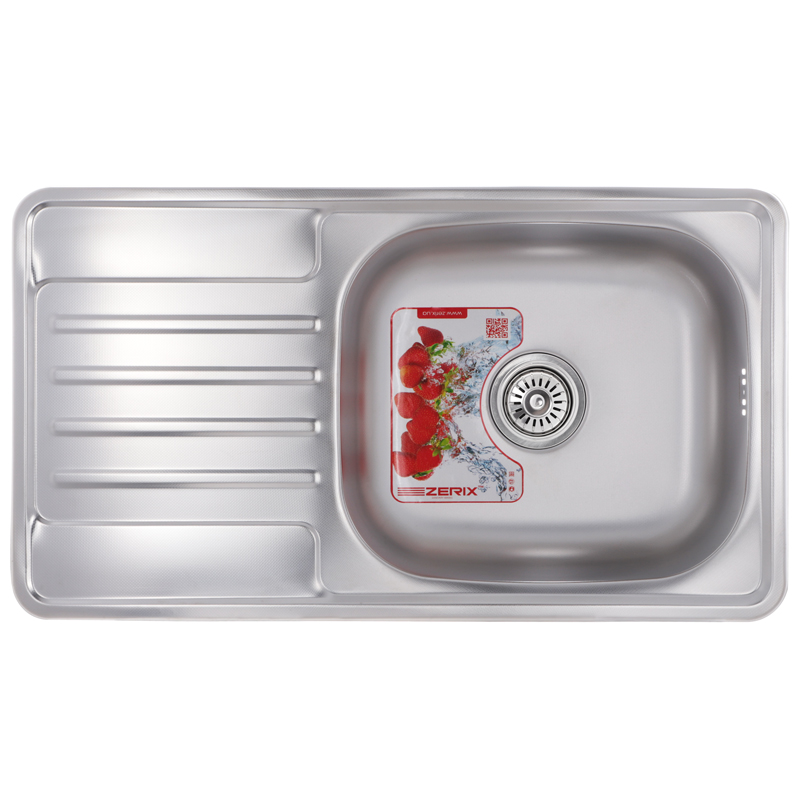 

Мойка кухонная ZERIX Z7642-08-180D (decor) (ZX1603)