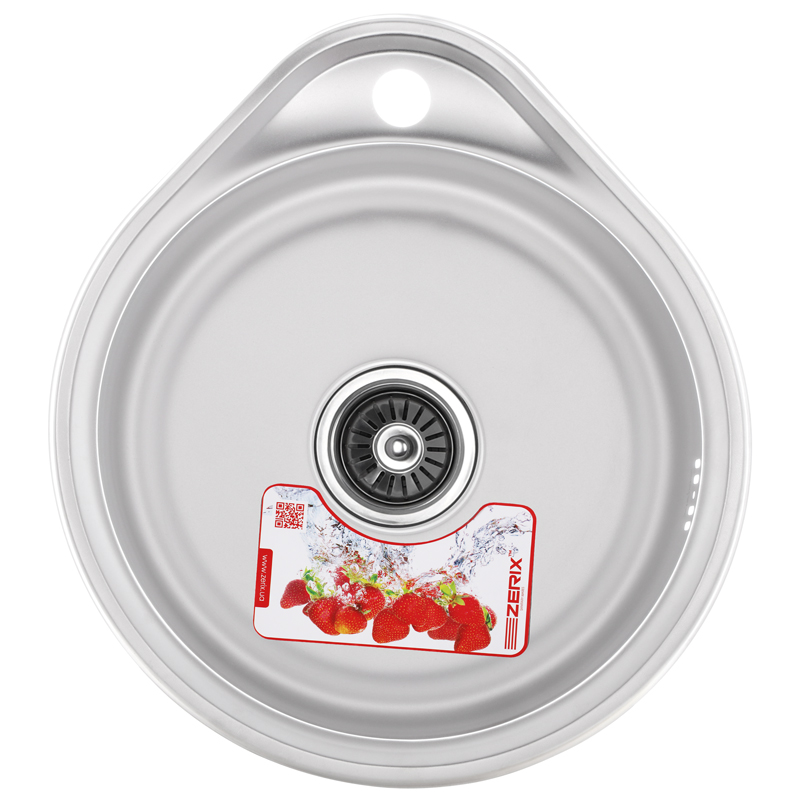 

Мойка кухонная ZERIX Z4843-06-160E (SATIN) (ZS0566)