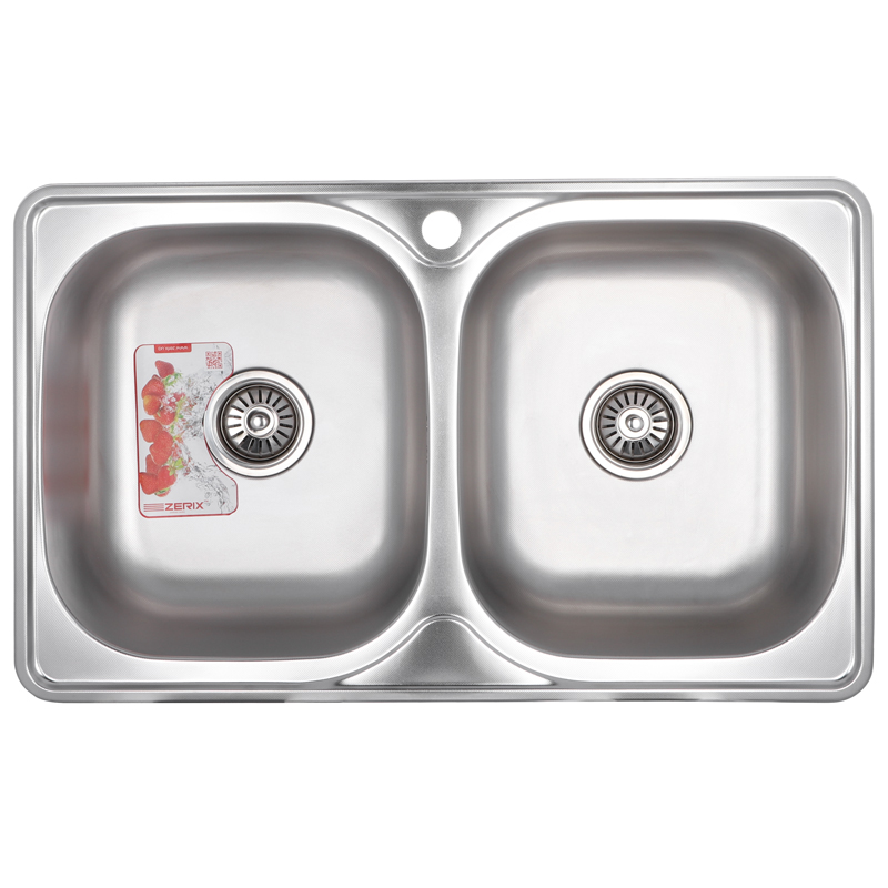 

Мойка кухонная ZERIX Z7848D-08-180MD DOUBLE (micro decor) (ZS0579)