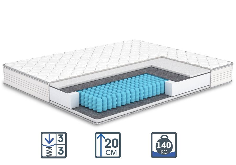 

Матрас ортопедический Matroluxe Лидер 140x190 см