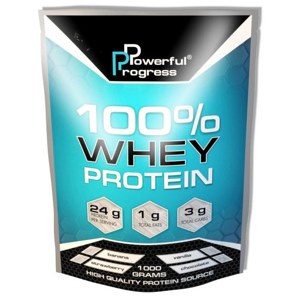 

Сывороточный протеин концентрат Powerful Progress 100% Whey Protein 1000 грамм Черника