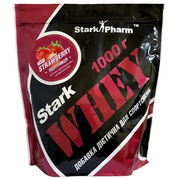 

Сывороточный протеин концентрат Stark Pharm Whey 1000 грамм Клубника