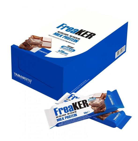 

Протеиновый батончик Yamamoto nutrition FreaKER 20 x 50 грамм Ваниль Шоколадный брауни