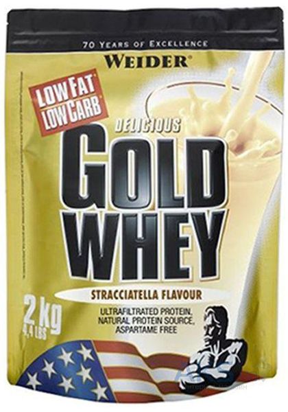 

Сывороточный протеин концентрат Weider Gold Whey 500 грамм Страчателла