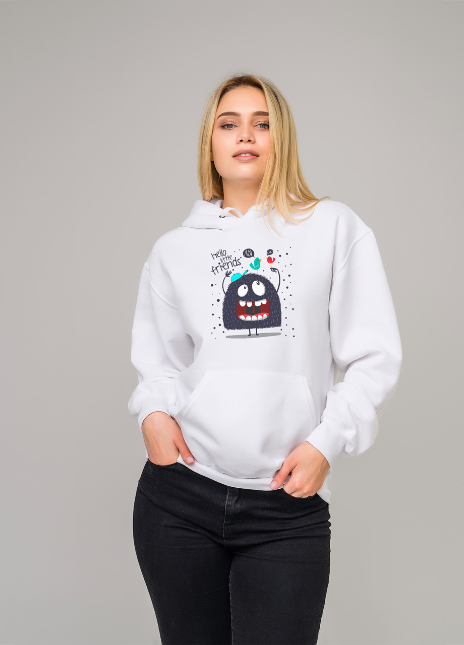 

Толстовка белая LOYS Hallo, Толстовка белая LOYS Hallo S