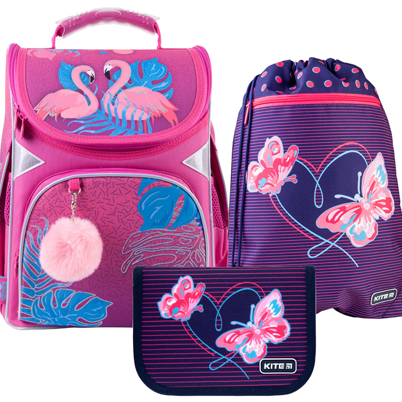 

Школьный набор GoPack Education Pink flamingoes 11л (SET_GO21-5001S-4)