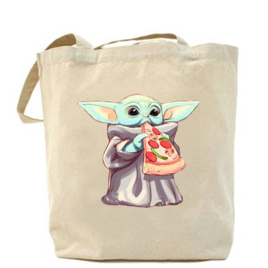 

Сумка Baby Yoda eats pizza Беж