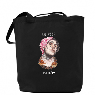 

Сумка Lil peep date of death Черный