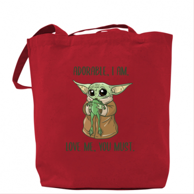 

Сумка Yoda and frog Красный