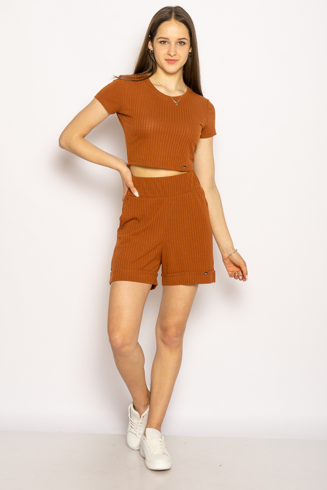 

Костюм женский (топ, шорты) Time of Style 220PELK688  Кирпичный, Костюм женский (топ, шорты) Time of Style 220PELK688 S Кирпичный