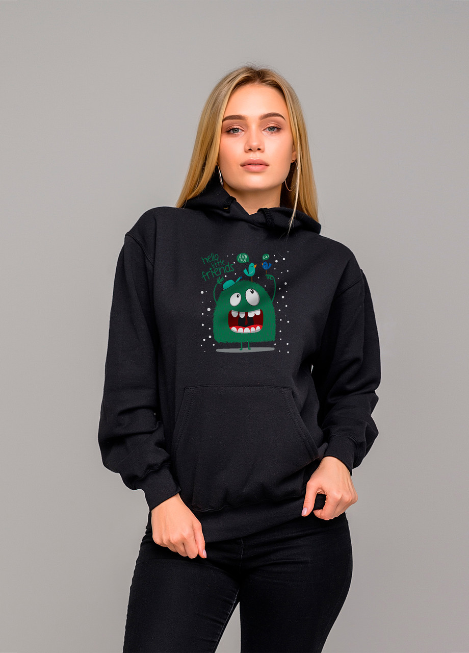 

Толстовка чёрная LOYS Hallo, Толстовка чёрная LOYS Hallo S