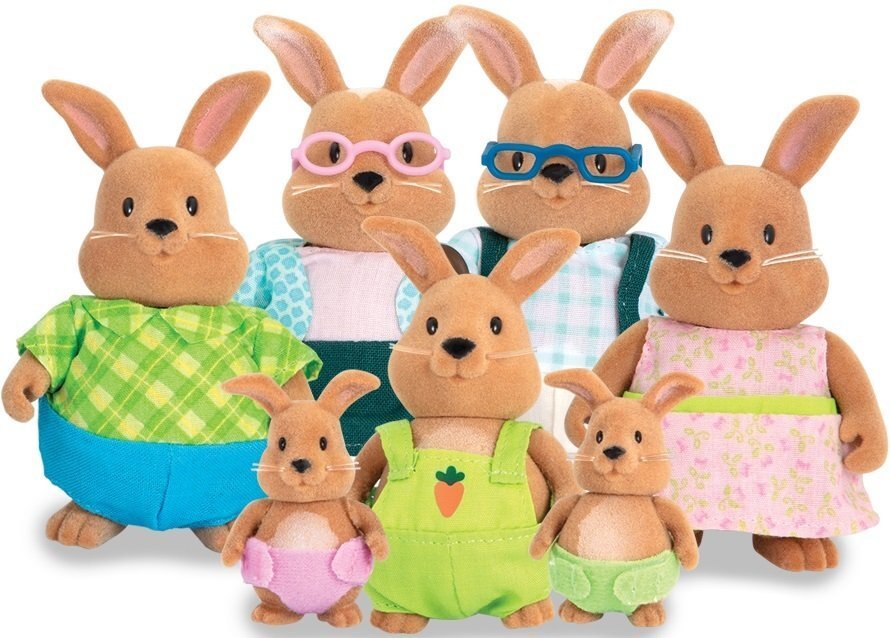 

Набор фигурок Li`l Woodzeez Большая Семья Кроликов 7ед. 6492D (JN636492D)