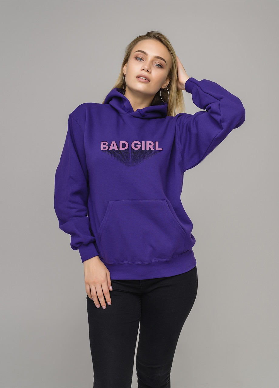

Толстовка фиолетовая LOYS bad girl, Толстовка фиолетовая LOYS bad girl S