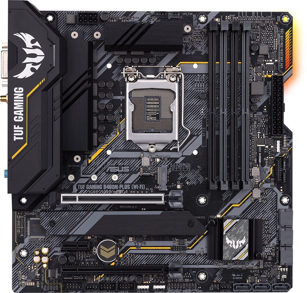 

Материнcкая плата ASUS TUF_GAM_B460M-PLUS_WI-FI s1200 B460 4xDDR4 M.2 HDMI-DVI-DP Wi-Fi!!!BT mATX (JN63TUF_GAM_B460M-PLUS_WI-FI)