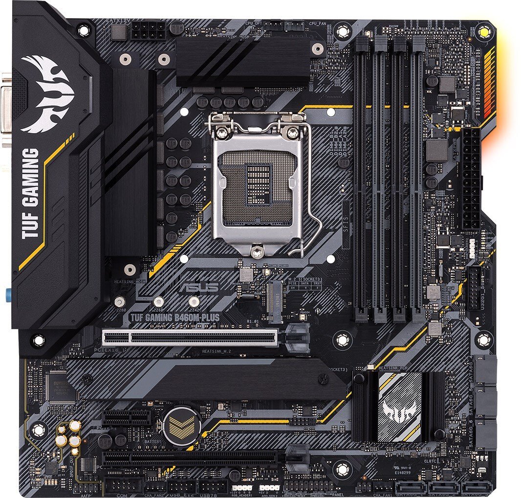 

Материнcкая плата ASUS TUF_GAMING_B460M-PLUS s1200 B460 4xDDR4 M.2 HDMI-DP-DVI TUF mATX (JN63TUF_GAMING_B460M-PLUS)