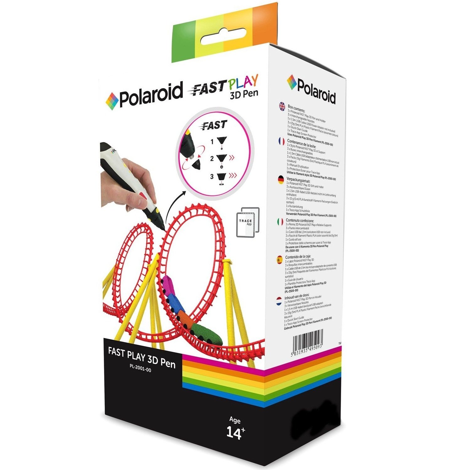 

Ручка 3D Polaroid FAST PLAY, PLA Filament 3x15g (3*5m) (JN63PL-2001-00)