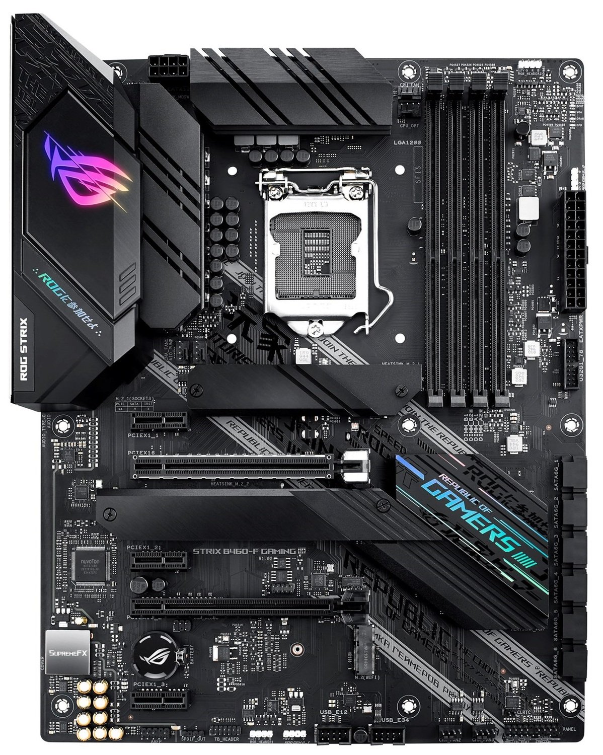 

Материнcкая плата ASUS STRIX_B460-F_GAMING s1200 B460 4xDDR4 M.2 HDMI-DP ATX (JN63STRIX_B460-F_GAMING)