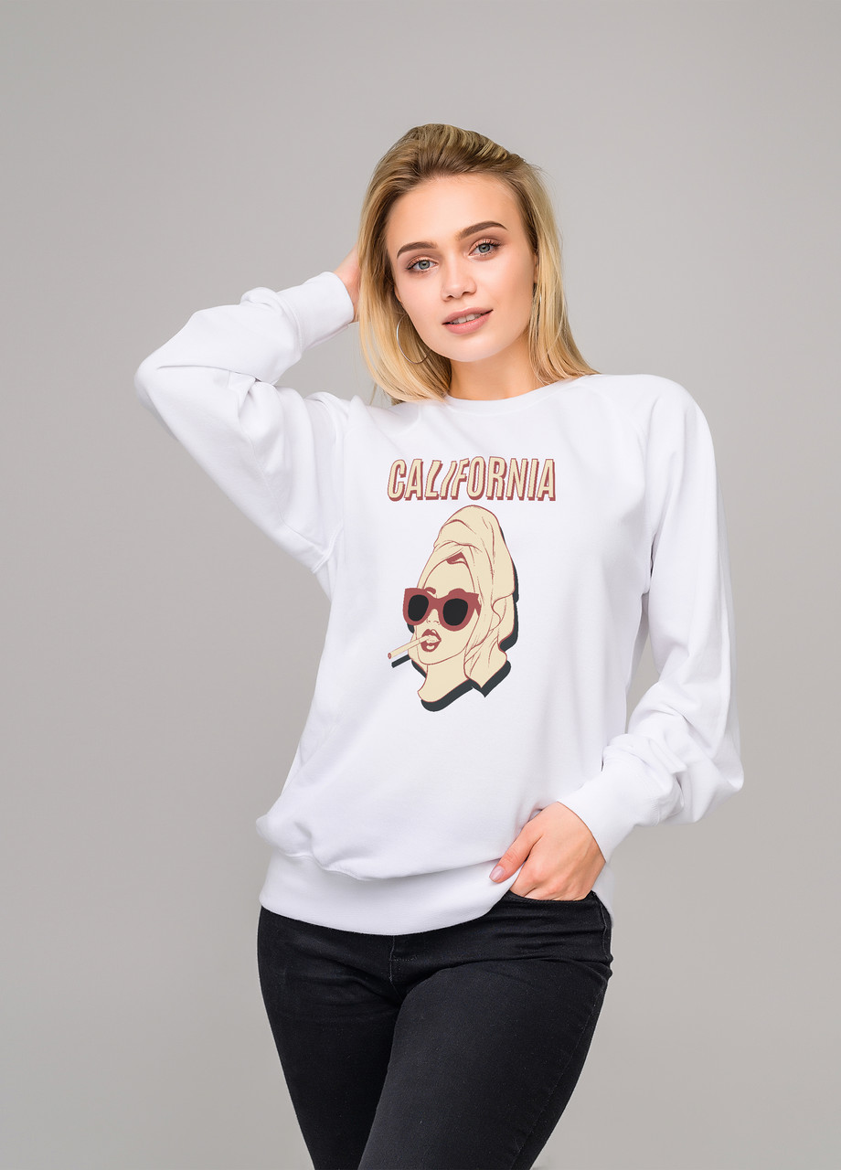 

Свитшот белый LOYS california, Свитшот белый LOYS california S