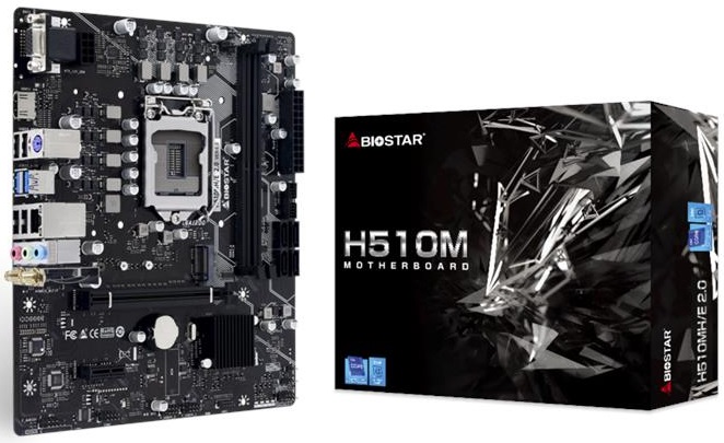 

Материнская плата Biostar H510MH/E 2.0 s1200 H510 2xDDR4 HDMI-VGA M.2 mATX (JN63H510MH/E_2.0)