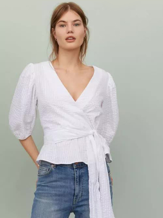 

Блузка H&M 865374b16 L Белая