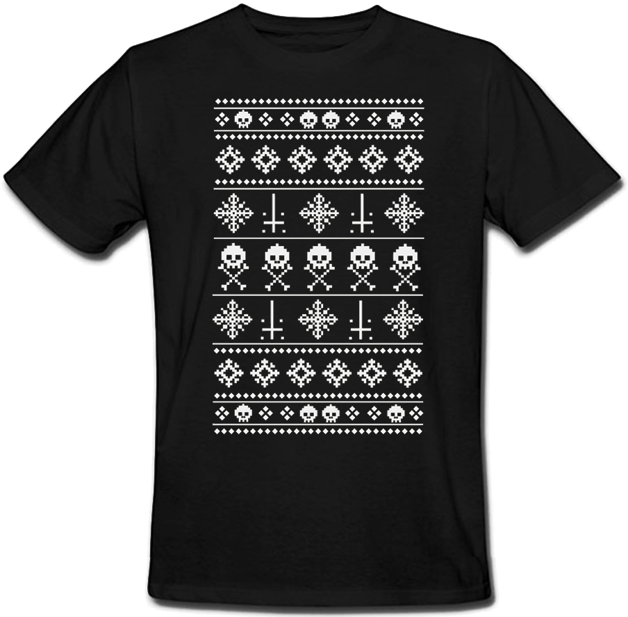 

Футболка Fat Cat Anti-Christmas Pattern (чёрная) XXL 43490