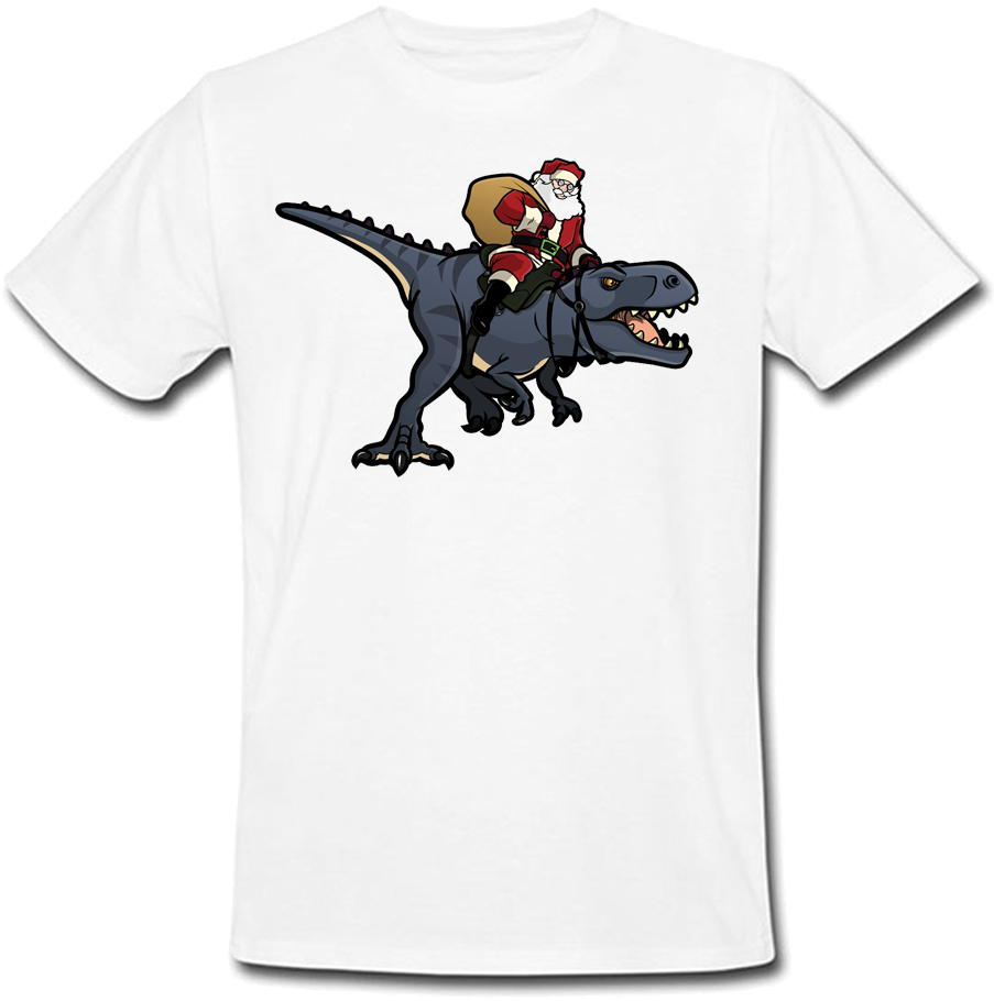 

Футболка Fat Cat Santa-Saurus (белая)  42501, Футболка Fat Cat Santa-Saurus (белая) S 42501