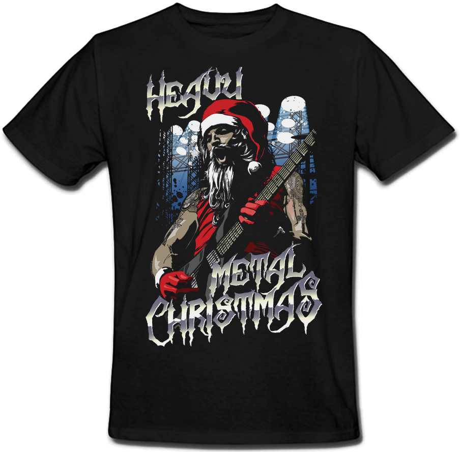 

Футболка Fat Cat Heavy Metal Christmas (чёрная)  43610, Футболка Fat Cat Heavy Metal Christmas (чёрная) L 43610