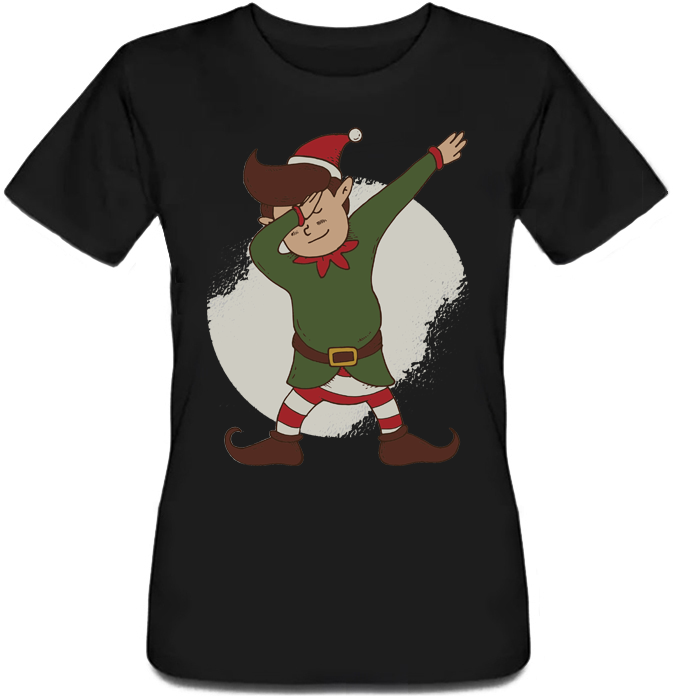 

Женская футболка Fat Cat Dabbing Elf (чёрная)  41616, Женская футболка Fat Cat Dabbing Elf (чёрная) L 41616