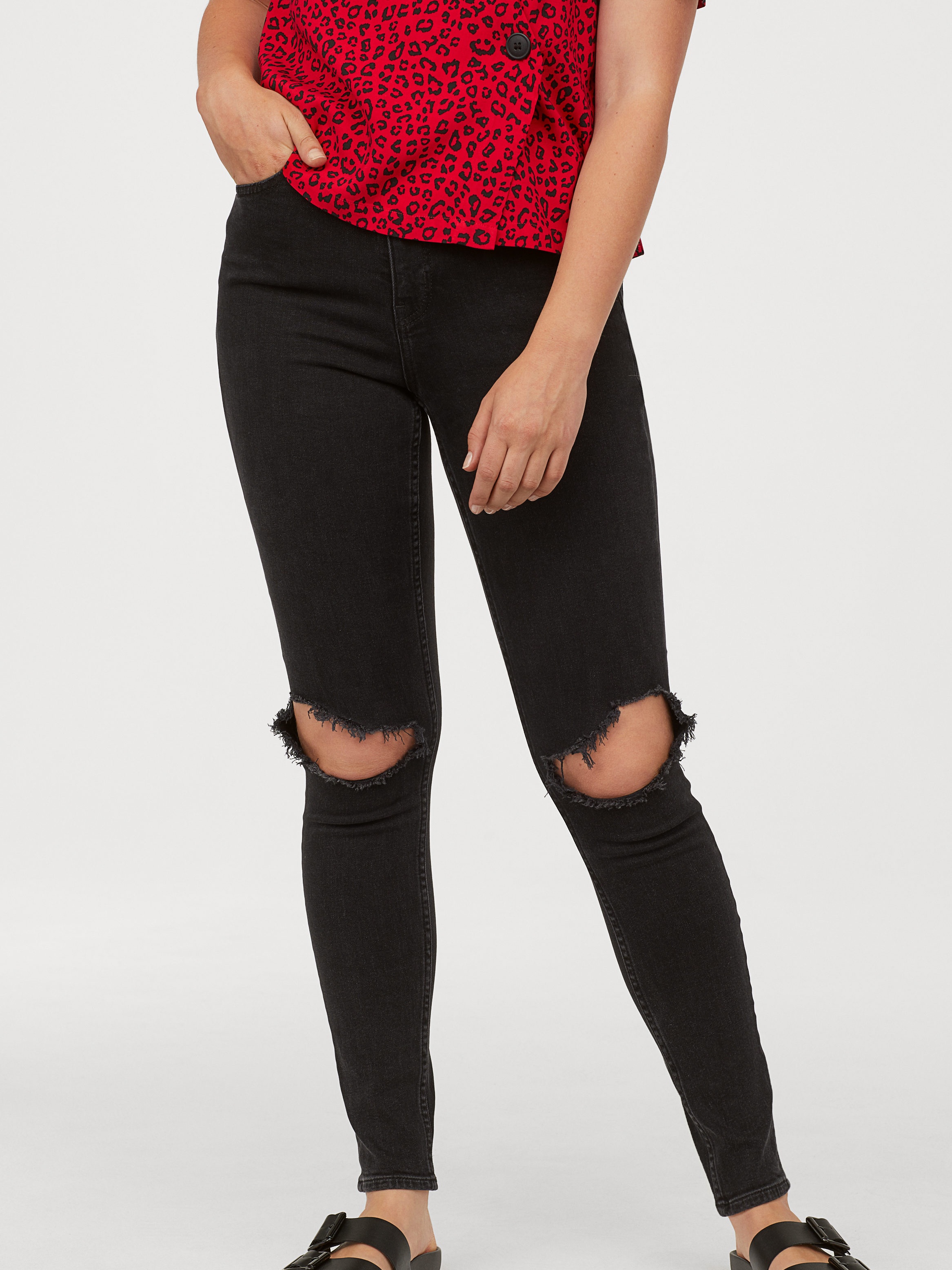 

Джинсы H&M 755754001b16 44 Черные